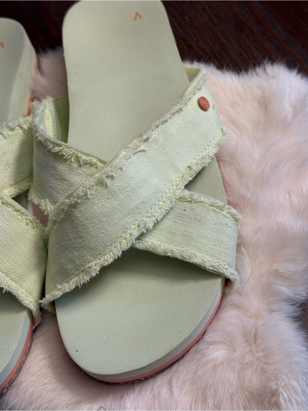Vionic Boardwalk Panama Slide Sandals ‘Mint Green Size 10 - Picture 4 of 7